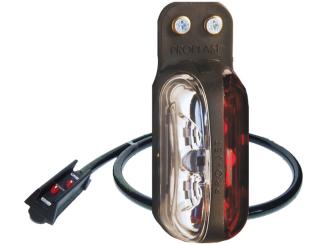 Feu de Gabarit à LED PRO-JET câble 1,75m + connecteur P&R, équerre flexible