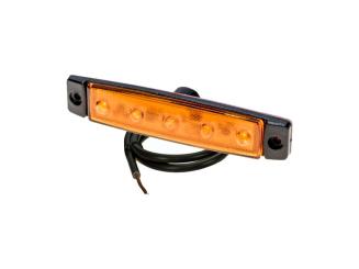 WAS W24 RR 12V 24V LED Round White Front Marker Lamp With Reflector - 80.5mm, Screw On, EAN 5901323110139