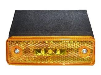 Feu de Position latéral à LED avec  Presse-étoupe 24 Volts, connecteur presse-étoupe 