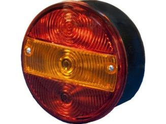Rear Combination Lamp round left, right, numberplate lamp